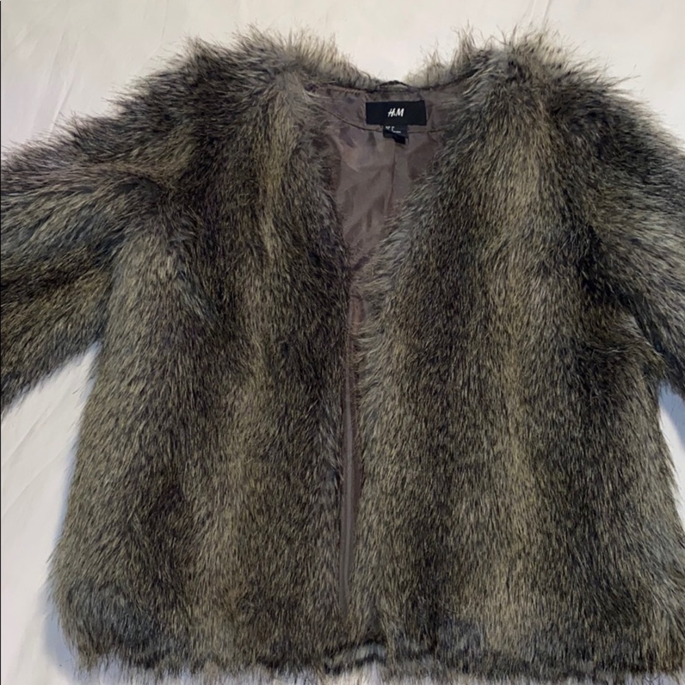 H&M faux fur coat